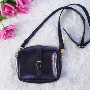 Clare V. Gigi Black Leather Crossbody Purse